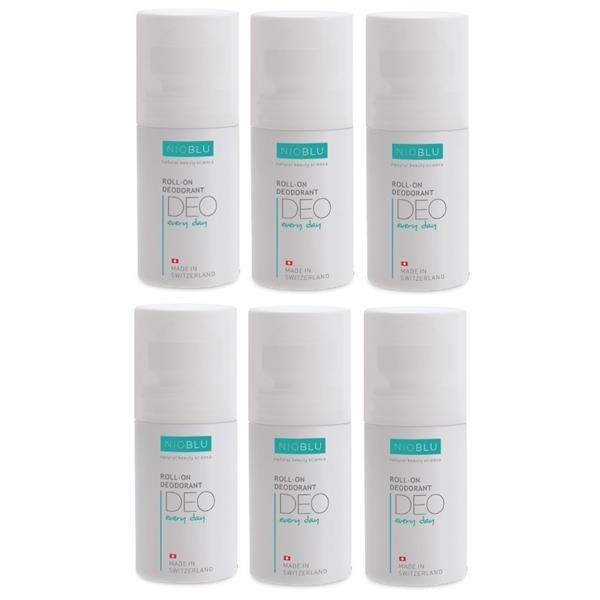 Grote foto nioblu 6x anti perspirant deodorant groen beauty en gezondheid lichaamsverzorging