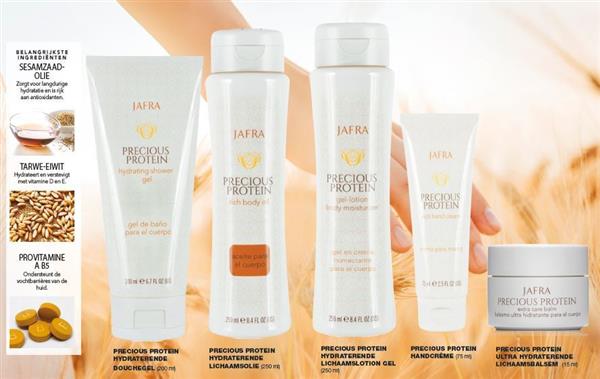 Grote foto jafra precious protein hydrating shower gel beauty en gezondheid lichaamsverzorging