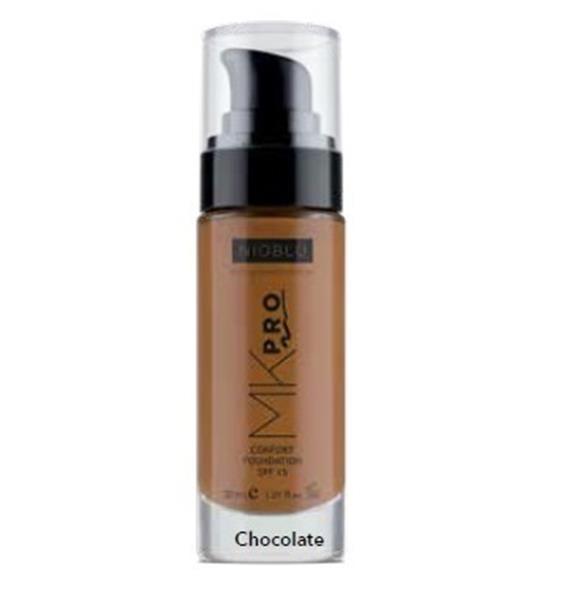 Grote foto mk pro confort foundation spf 15 chocolate beauty en gezondheid make up sets