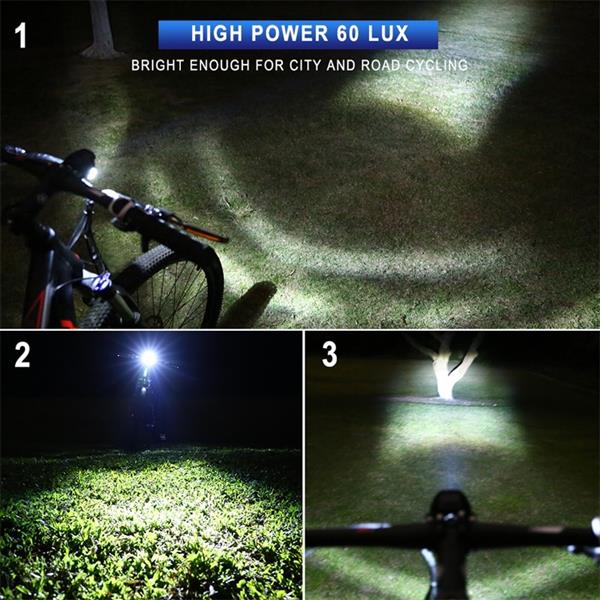 Grote foto elektrische fiets licht 3w waterdichte koplamp 60 lux met claxon fietsen en brommers elektrische fietsen