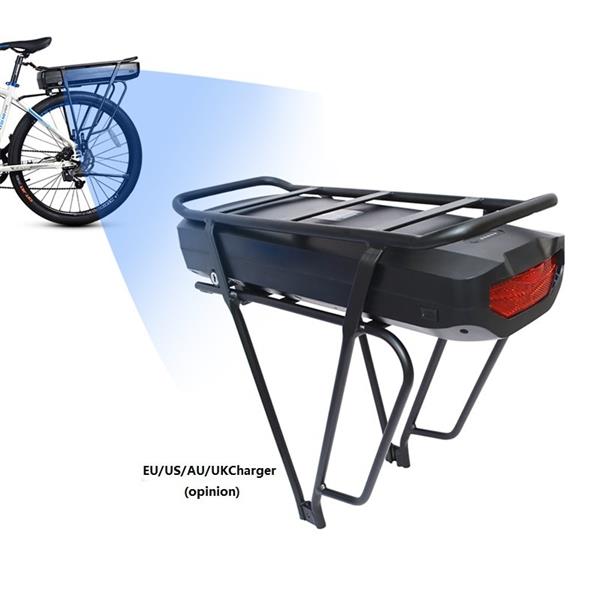 Grote foto bagagedrager fietsaccu voor bafang 48v 17.5ah incl lader fietsen en brommers elektrische fietsen
