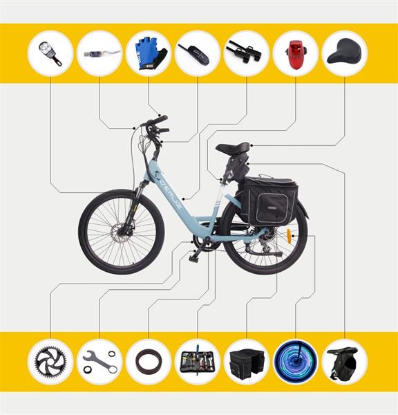 Grote foto bafang bbs01 250 w 350w 500w incl 36v17.5ah bagagedrager batterij fietsen en brommers elektrische fietsen