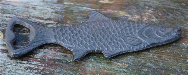 Grote foto flesopener vis gietijzer fg560 verzamelen overige verzamelingen
