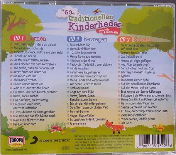 Grote foto die 60 besten traditionellen kinderlieder 3cd muziek en instrumenten cds minidisks cassettes
