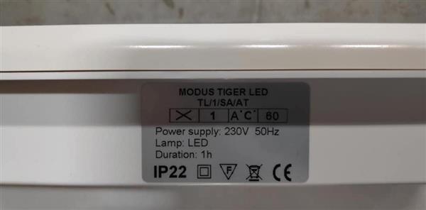 Grote foto tiger modus led opbouw noodverlichting doe het zelf en verbouw lasapparaten