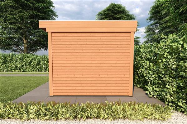 Grote foto overkapping smooth serie 5 douglas design 780 x 400 cm fijnbezaagd tuin en terras tuinhuisjes en blokhutten