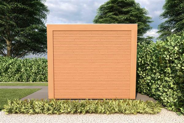Grote foto overkapping slim serie 5 douglas design 400 x 400 cm tuin en terras tuinhuisjes en blokhutten