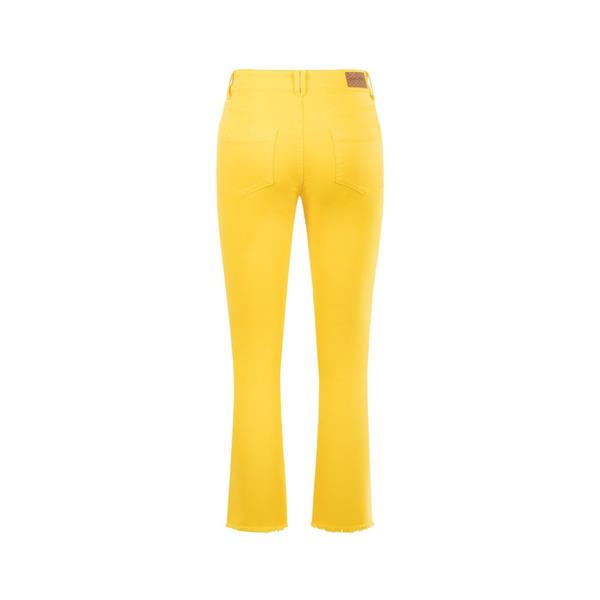 Grote foto seductive broek claire cropped geel maat 44 kleding dames spijkerbroeken en jeans