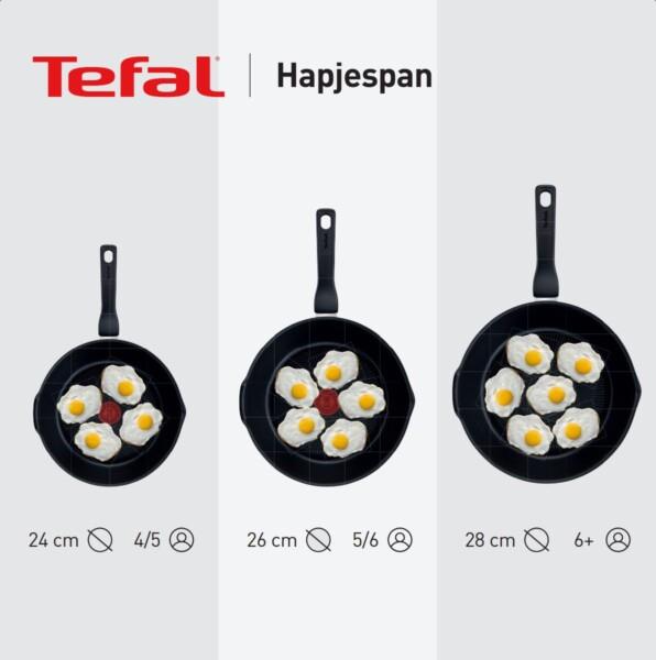 Grote foto tefal black stone hapjespan 24 cm verpakking beschadigd huis en inrichting kookgerei