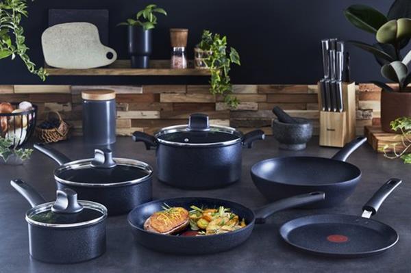 Grote foto tefal black stone hapjespan 24 cm verpakking beschadigd huis en inrichting kookgerei
