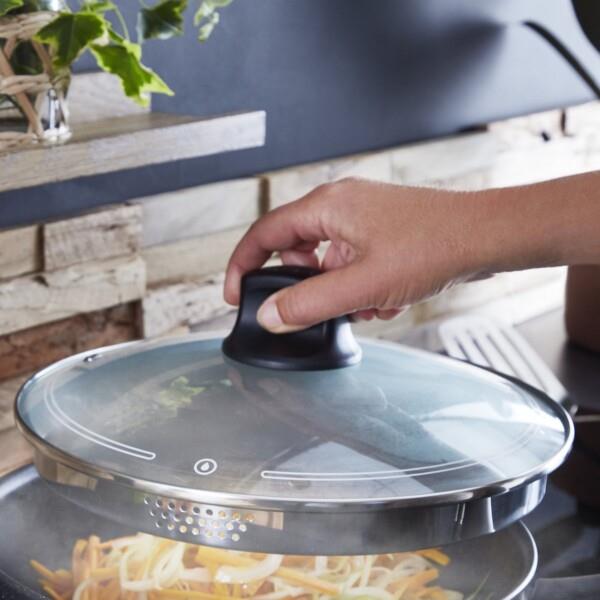 Grote foto tefal black stone hapjespan 24 cm verpakking beschadigd huis en inrichting kookgerei