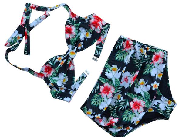 Grote foto aloha beachwear 50 bikini in tropical orchid. kleding dames badmode en zwemkleding