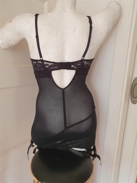 Grote foto kiss me deadly black lace corselette. kleding dames ondergoed