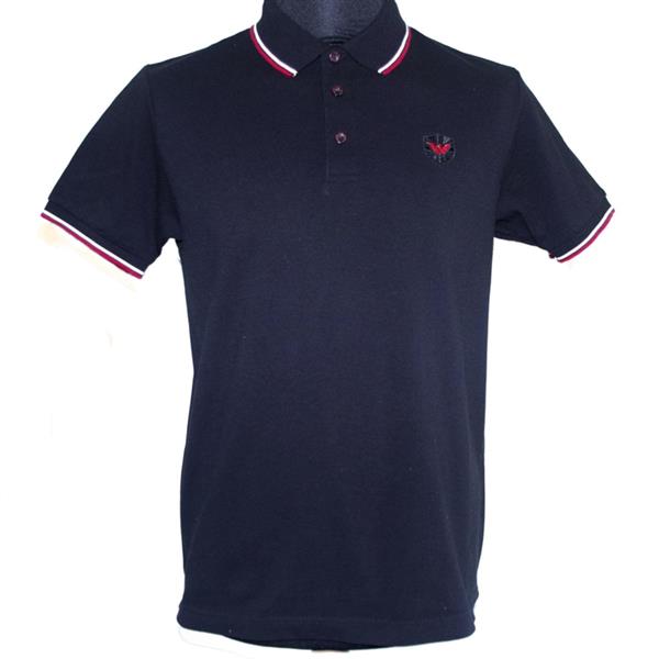 Grote foto warrior clothing twin tipped polo black with white red trim. kleding heren t shirts