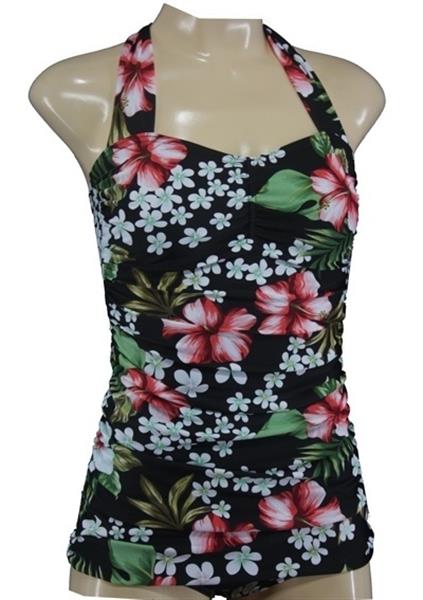 Grote foto aloha beachwear vintage pinup bathing suit hawai. kleding dames badmode en zwemkleding