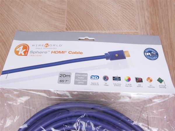 Grote foto wireworld sphere hdmi 2.0 18 gbps ultrahd 4k superior 3d digital audio cable 20 0 metre new audio tv en foto onderdelen en accessoires