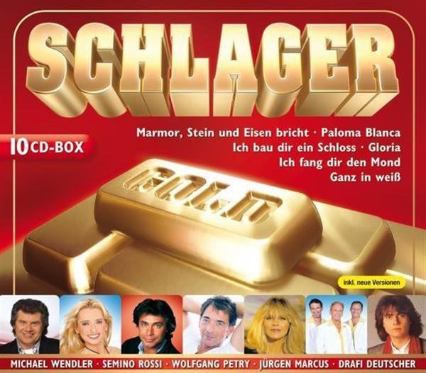 Grote foto divers schlager gold 10cdbox muziek en instrumenten cds minidisks cassettes