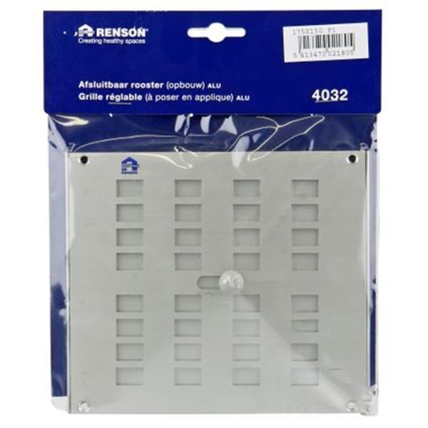 Grote foto renson renson schuifrooster 175x150mm zilver doe het zelf en verbouw lasapparaten
