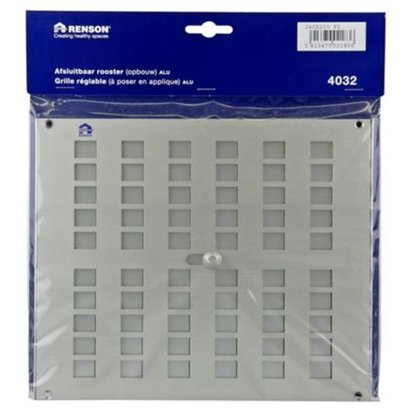 Grote foto renson schuifrooster 240x200mm alu zilver doe het zelf en verbouw lasapparaten