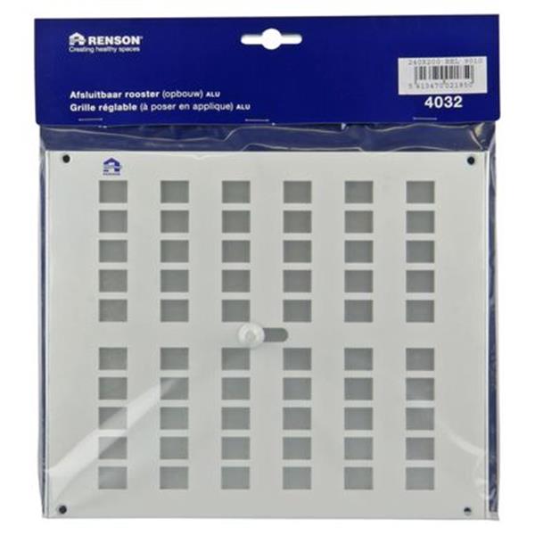 Grote foto renson renson schuifrooster 240x200mm alu wit doe het zelf en verbouw lasapparaten