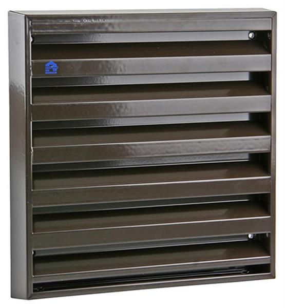 Grote foto renson renson muurrooster 225x225mm alu bruin doe het zelf en verbouw lasapparaten
