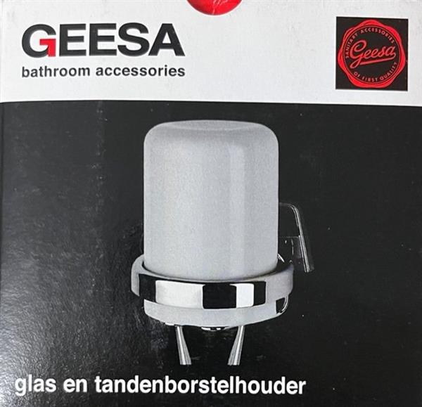 Grote foto geesa geesa glas tandenborstelhouder serie 5000 huis en inrichting complete badkamers