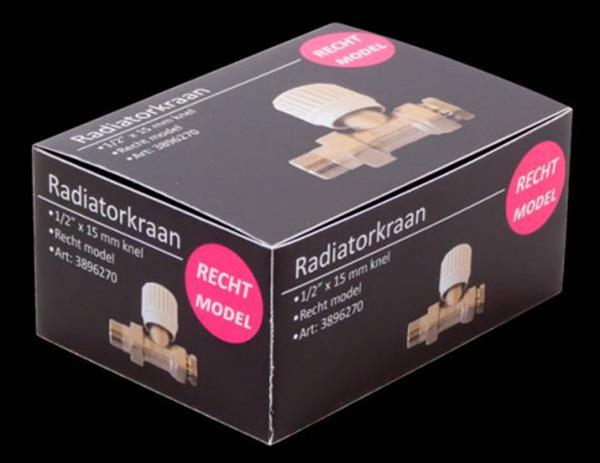 Grote foto best design radiatorkraan recht 1 2x15mm best design doe het zelf en verbouw sanitair