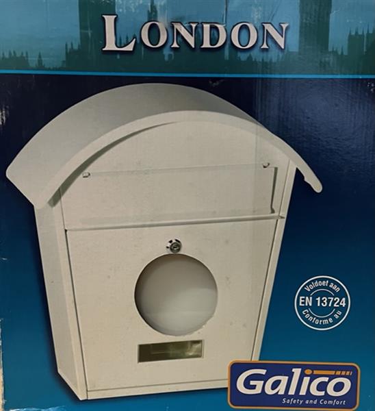 Grote foto galico galico brievenbus london wit doe het zelf en verbouw gereedschappen en machines