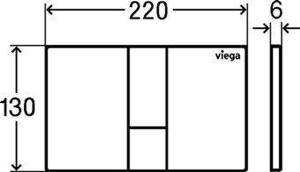 Grote foto viega viega prevista bedieningsplaat visign for style doe het zelf en verbouw sanitair