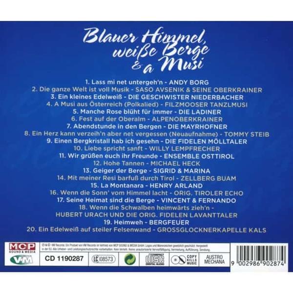 Grote foto blauer himmel weisse berge amp a musi cd muziek en instrumenten cds minidisks cassettes