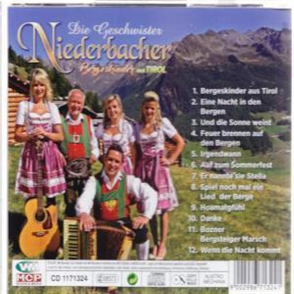 Grote foto geschwister niederbacher bergeskinder aus tirol cd muziek en instrumenten cds minidisks cassettes
