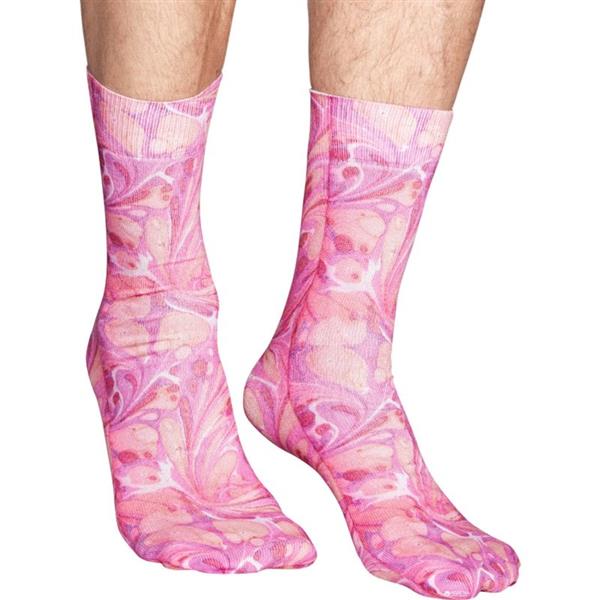 Grote foto happy socks specials marble pink one size doe het zelf en verbouw gereedschappen en machines