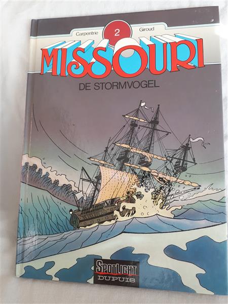 Grote foto afgeprijsd. strip. missouri 2. de stormvogel. 1e druk. hardcover. plus bijlage uitgeverij. zie foto boeken stripboeken