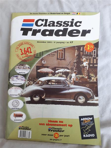 Grote foto afgeprijsd. classic trader. maandblad voor klassieke auto van december 2002 4e jaargang. nr 47 boeken overige boeken