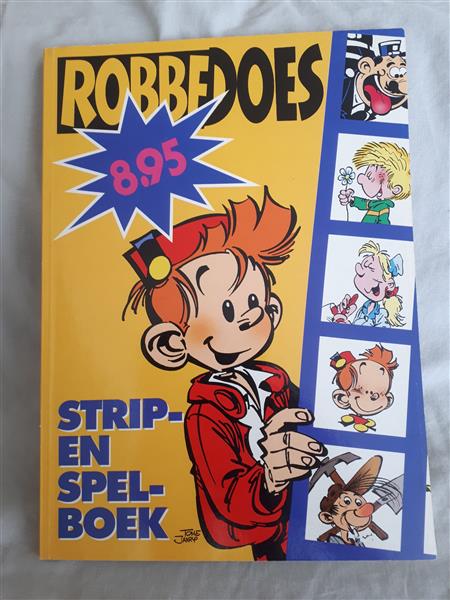 Grote foto afgeprijsd. strips. robbedoes strip en spelboek nr. 1 uit 1996. nieuwstaat. boeken stripboeken