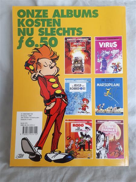 Grote foto afgeprijsd. strips. robbedoes strip en spelboek nr. 1 uit 1996. nieuwstaat. boeken stripboeken