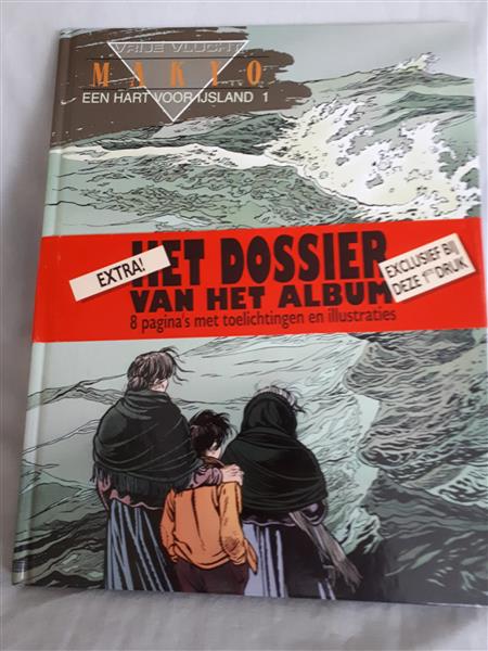 Grote foto afgeprijsd. strip. makyo. een hart voor ijsland nr.1. 1e druk 1996. hc. nieuwstaat. dupuis. vrije vl boeken stripboeken