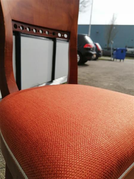 Grote foto bruine stoel nieuw gestoffeerd huis en inrichting stoelen