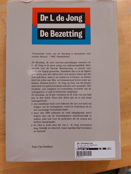 Grote foto de bezetting dr. l. de jong boeken overige boeken