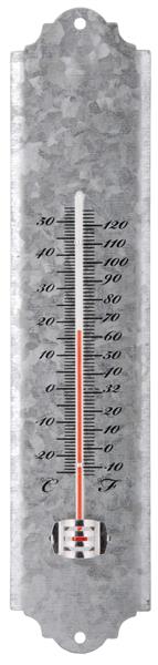 Grote foto thermometer zink 30 cm. tuin en terras tuindecoratie