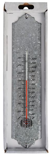 Grote foto thermometer zink 30 cm. tuin en terras tuindecoratie
