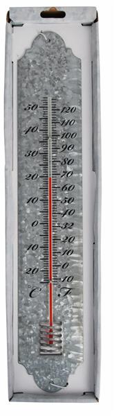 Grote foto thermometer zink 50 cm. oz11 tuin en terras tuindecoratie