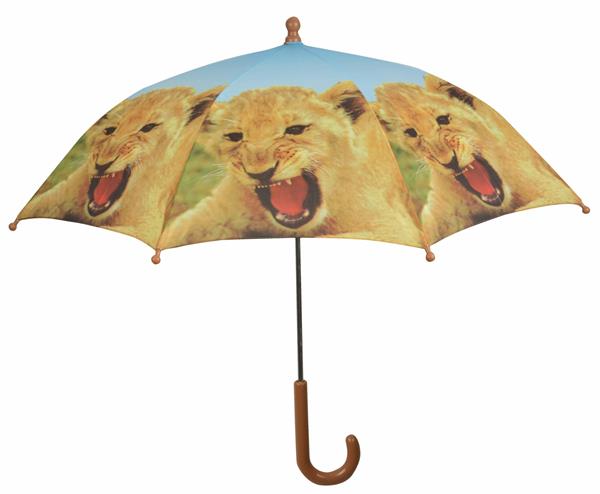 Grote foto paraplu leeuw kinderparaplu kg158l kleding dames sieraden