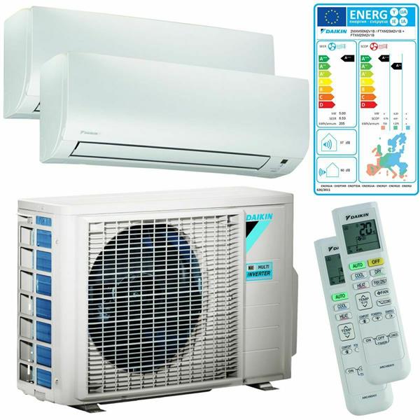 Grote foto daikin duo split 5.0 kw outdoor 2x 3.5 kw a indoor cool heat wifi auto onderdelen overige auto onderdelen