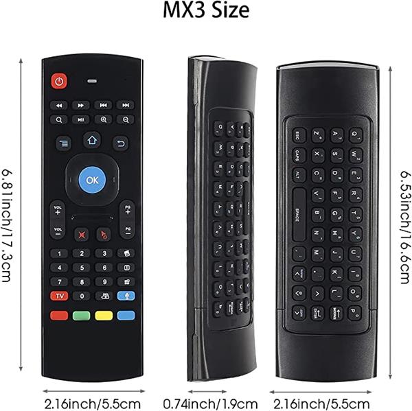 Grote foto mx3 air mouse met backlight inclusief toetsenbord android mediaplayer tv box pc smart tv witgoed en apparatuur algemeen