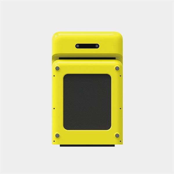 Grote foto walkingpad c2 opvouwbare loopband geschikt voor onder bureau inklapbaar geel sport en fitness fitness