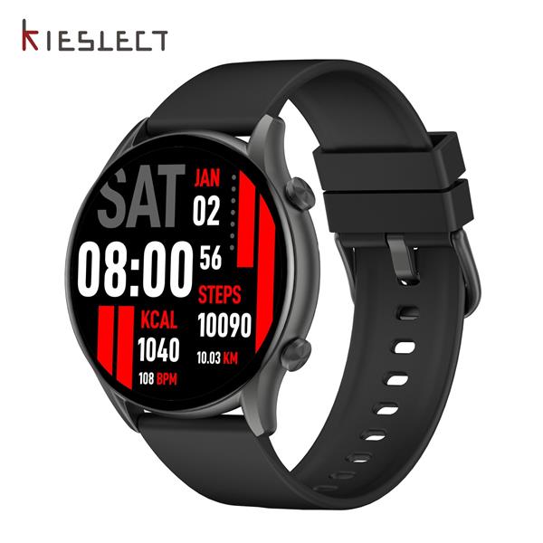 Grote foto kieslect smart calling watch kr smartwatch zuurstofmeter waterproof zwart kleding dames horloges