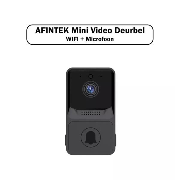 Grote foto afintek mini video deurbel met wifi en microfoon intercom nachtmodus inclusief app inclusief audio tv en foto algemeen