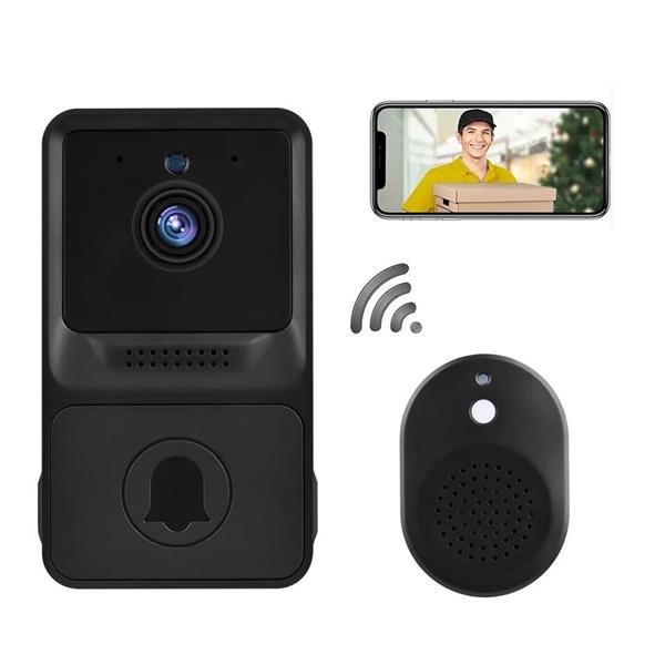 Grote foto afintek mini video deurbel met wifi en microfoon intercom nachtmodus inclusief app inclusief audio tv en foto algemeen