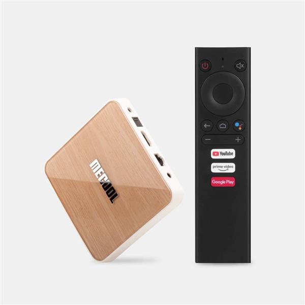 Grote foto mecool km6 android tv box met android tv disney amazon prime youtube en meer 4 32gb audio tv en foto algemeen